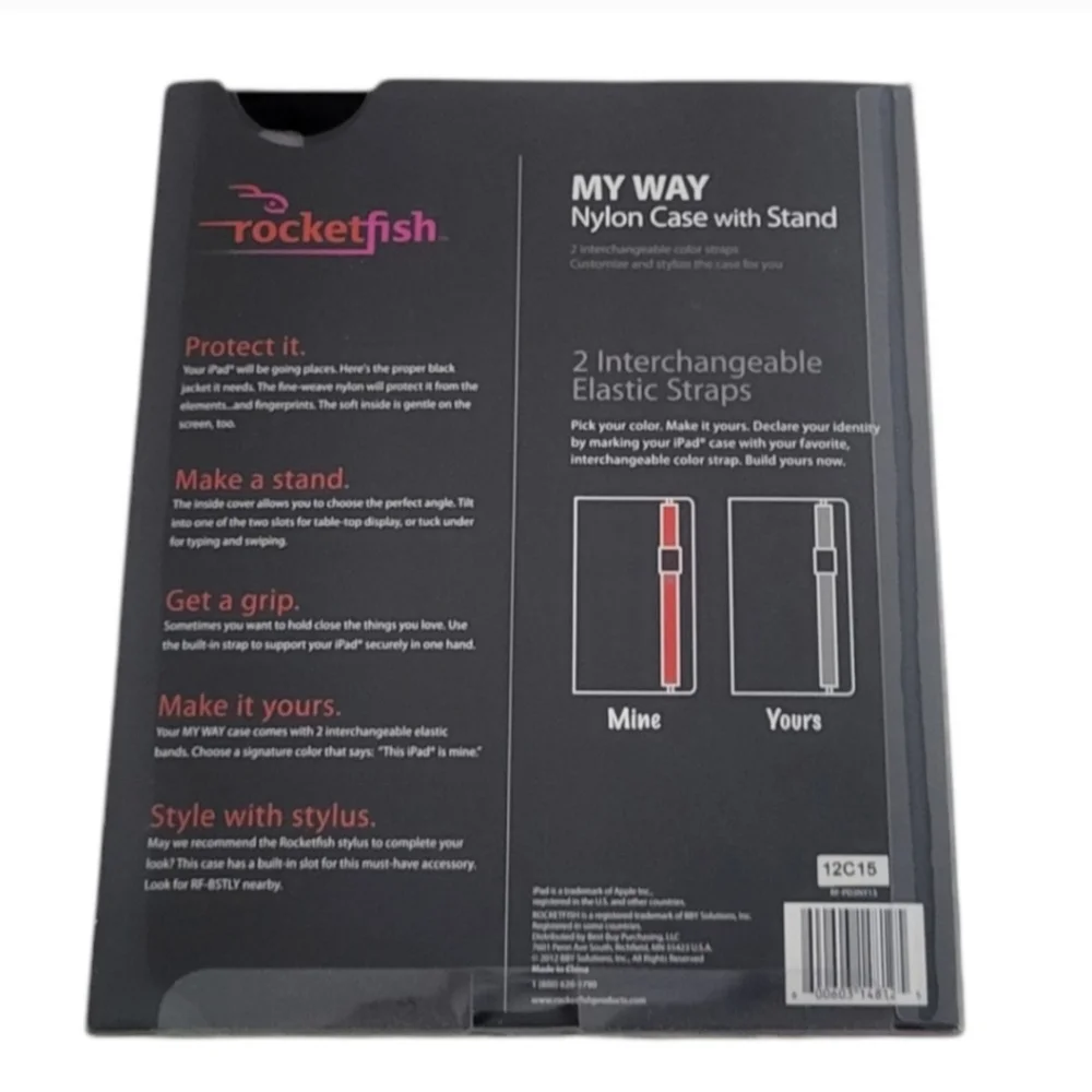 NEW Rocketfish My Way Nylon Case with Stand